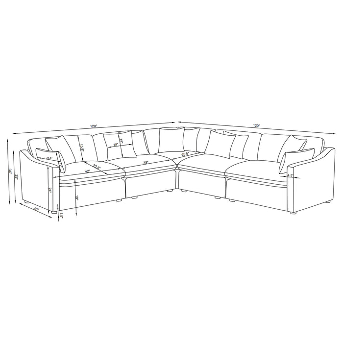 Hobson Seating Sectionals - California Furniture (Coachella, CA)