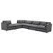 Hobson 6-piece Upholstered Modular Sectional Sofa Charcoal - California Furniture (Coachella, CA)