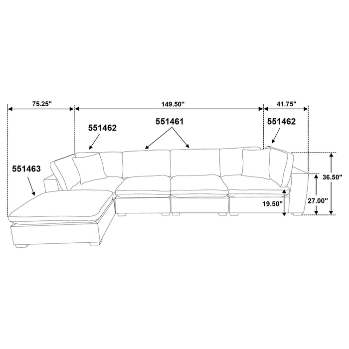 Lakeview Modular Sectional Sofa - California Furniture (Coachella, CA)