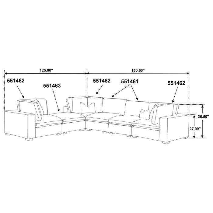 Lakeview Sectionals - California Furniture (Coachella, CA)