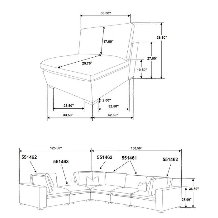 Lakeview Modular Sectional Sofa - California Furniture (Coachella, CA)