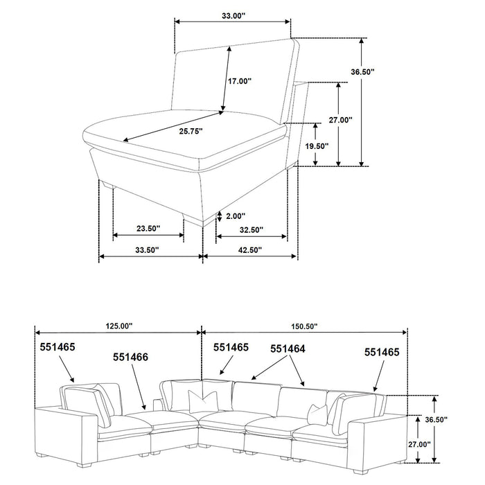 Lakeview Modular Sectional Sofa - California Furniture (Coachella, CA)