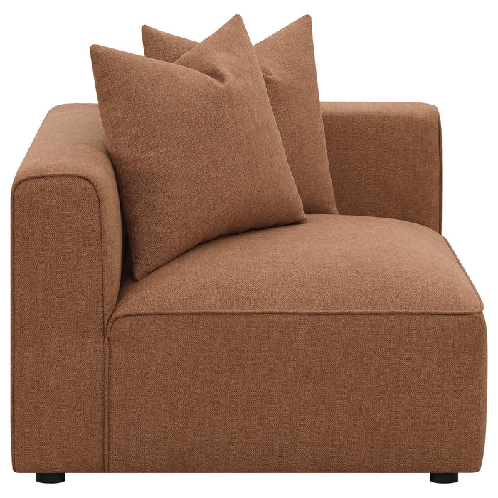 Jennifer Upholstered Corner Chair - California Furniture (Coachella, CA)