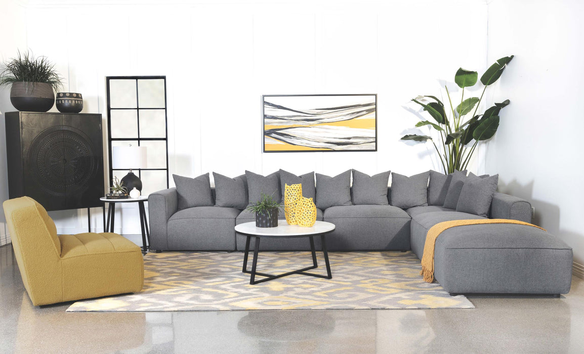 Jennifer Upholstered Corner Chair - California Furniture (Coachella, CA)