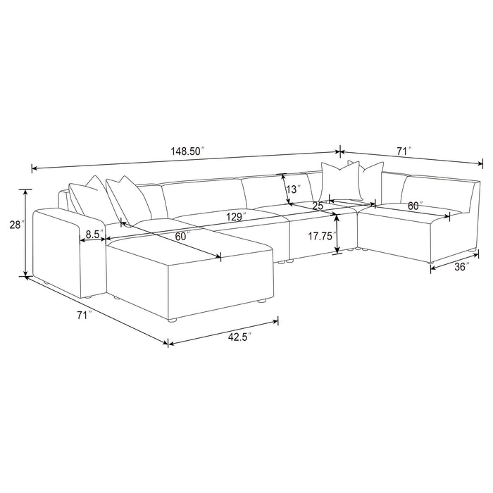 Freddie Sectionals 3 - California Furniture (Coachella, CA)