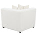 Freddie Upholstered Corner Chair Pearl - California Furniture (Coachella, CA)