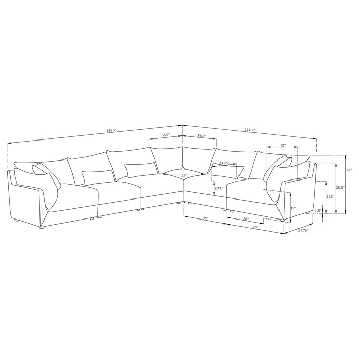 Sasha Modular Sectional Sofa - California Furniture (Coachella, CA)