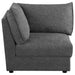Sasha Upholstered Corner Chair Barely Black - California Furniture (Coachella, CA)