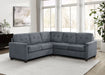 Georgina 5 Pc Stationary Sectionals Grey - California Furniture (Coachella, CA)
