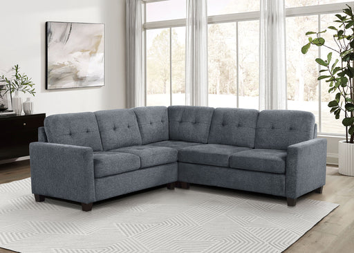 Georgina 5 Pc Stationary Sectionals Grey - California Furniture (Coachella, CA)