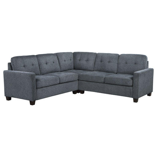 Georgina 5 Pc Stationary Sectionals Grey - California Furniture (Coachella, CA)