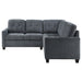 Georgina 5 Pc Stationary Sectionals Grey - California Furniture (Coachella, CA)