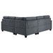 Georgina 5 Pc Stationary Sectionals Grey - California Furniture (Coachella, CA)