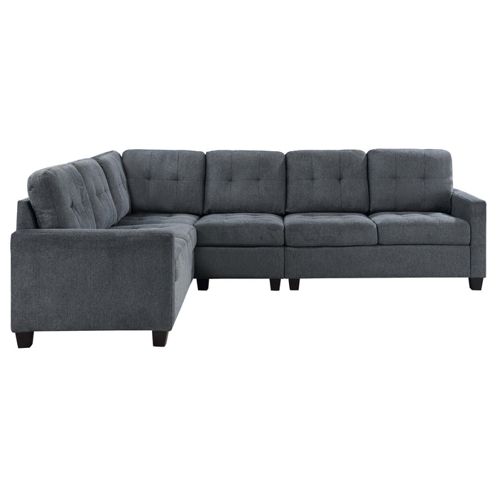 Georgina 4-piece Upholstered Modular Sectional Sofa Beige - California Furniture (Coachella, CA)