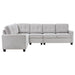 Georgina 4-piece Upholstered Modular Sectional Sofa Beige - California Furniture (Coachella, CA)