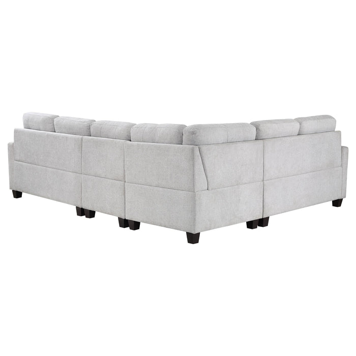 Georgina 4-piece Upholstered Modular Sectional Sofa Beige - California Furniture (Coachella, CA)