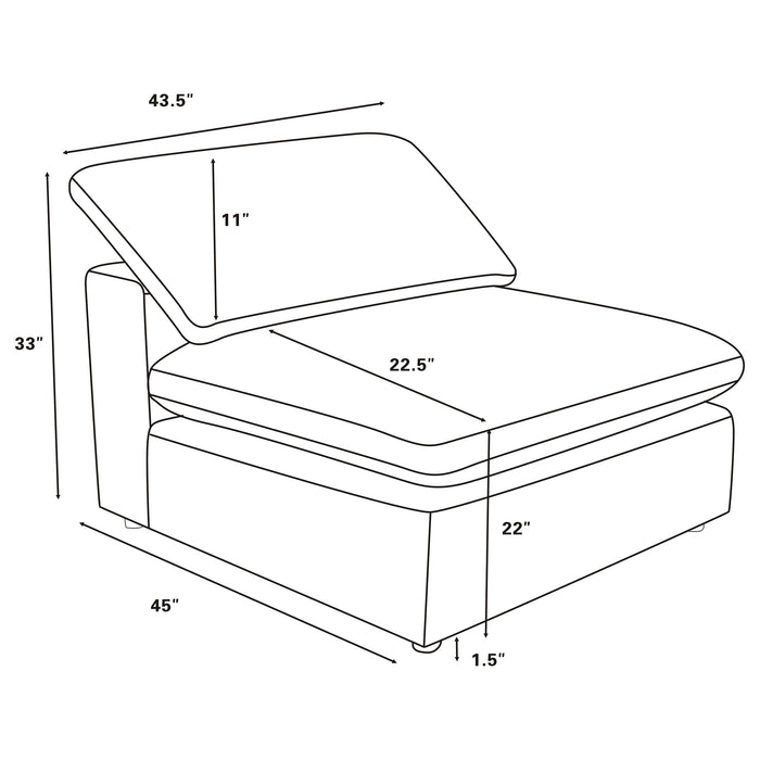 Raleigh Modular Sectional Sofa - California Furniture (Coachella, CA)