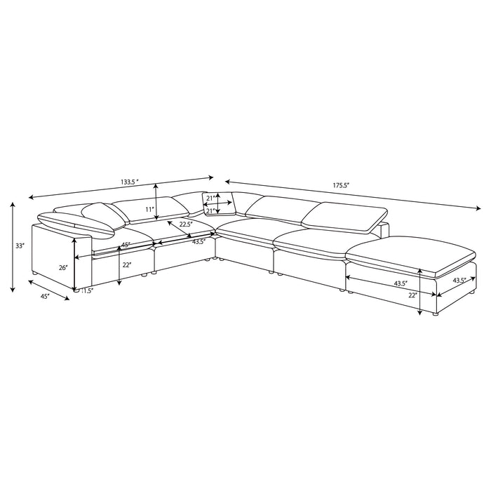 Raleigh Modular Sectionals - California Furniture (Coachella, CA)
