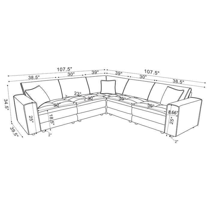 Atlantic Modular Sectionals - California Furniture (Coachella, CA)