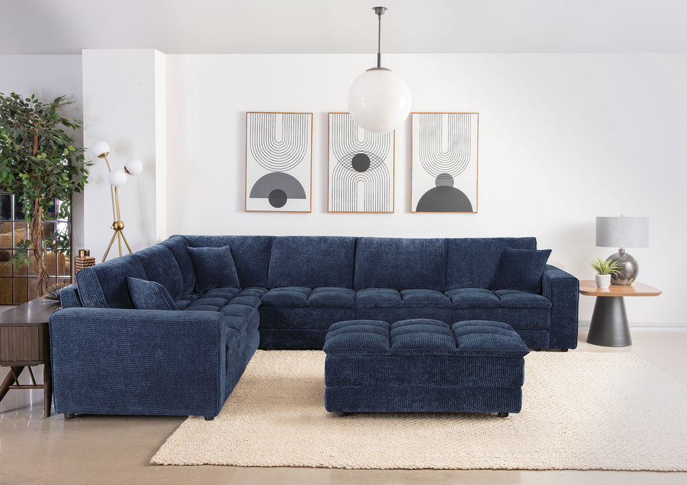 Atlantic Blue Sectionals - California Furniture (Coachella, CA)