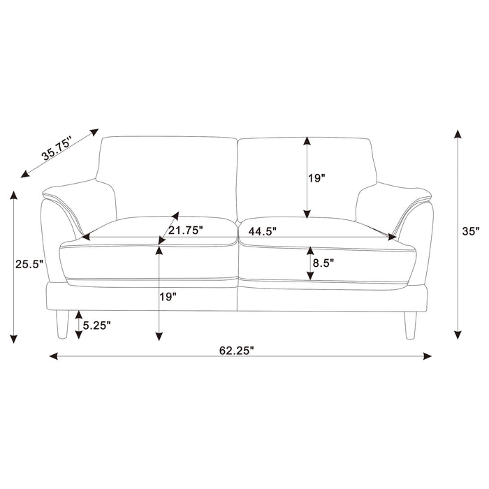 Selma Loveseats - California Furniture (Coachella, CA)