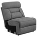 Higgins Upholstered Armless Chair Grey - California Furniture (Coachella, CA)