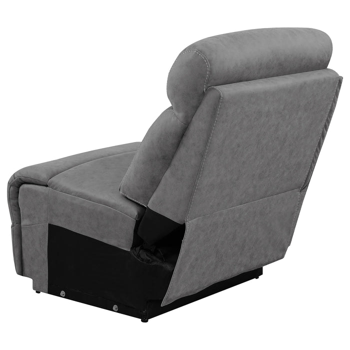 Higgins Upholstered Armless Chair Grey - California Furniture (Coachella, CA)