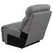 Higgins Upholstered Armless Chair Grey - California Furniture (Coachella, CA)