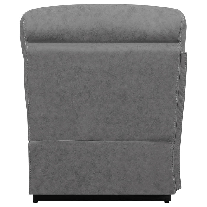 Higgins Upholstered Armless Chair Grey - California Furniture (Coachella, CA)