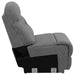 Higgins Upholstered Armless Chair Grey - California Furniture (Coachella, CA)