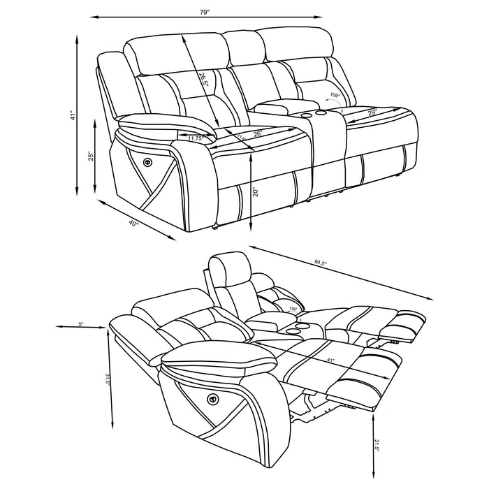 Higgins Reclining Sectionals - California Furniture (Coachella, CA)