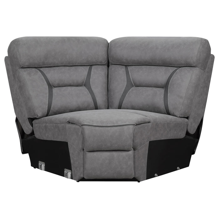 Higgins Upholstered Wedge Grey - California Furniture (Coachella, CA)