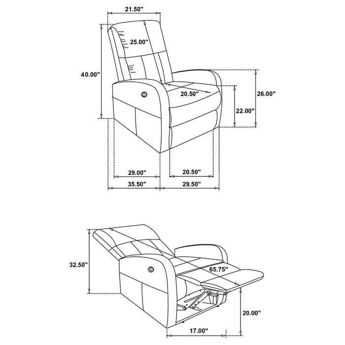 Grant Power Recliner - California Furniture (Coachella, CA)