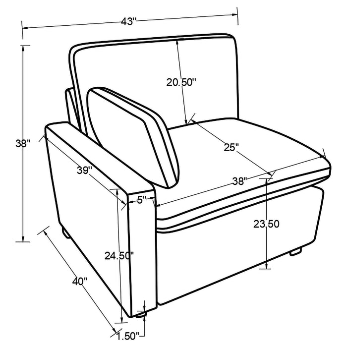 Collins Recling Sectionals - California Furniture (Coachella, CA)
