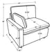 Collins Recling Sectionals - California Furniture (Coachella, CA)