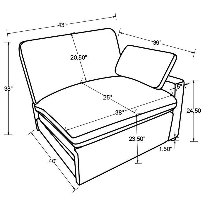 Collins Power Recliner Sectionals - California Furniture (Coachella, CA)