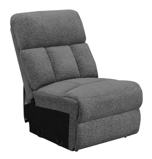 Bahrain Upholstered Armless Chair Charcoal - California Furniture (Coachella, CA)