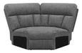 Bahrain Upholstered Wedge Charcoal - California Furniture (Coachella, CA)