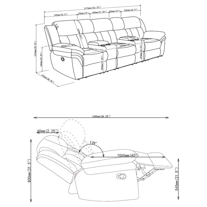 Bahrain Twin Seating - California Furniture (Coachella, CA)