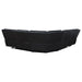 Hewitt Leather Upholstered Power Reclining Sectional Black - California Furniture (Coachella, CA)