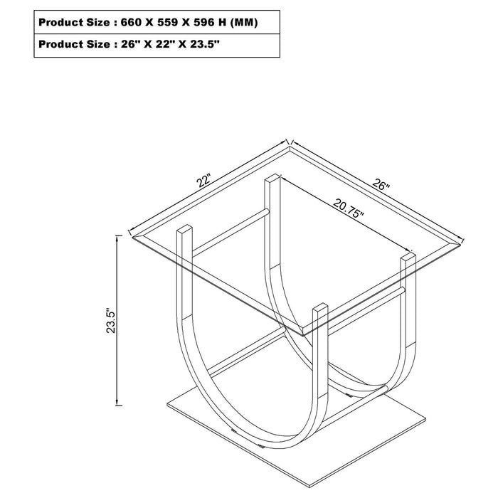 Danville End Table - California Furniture (Coachella, CA)