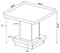 Reston End Table - California Furniture (Coachella, CA)