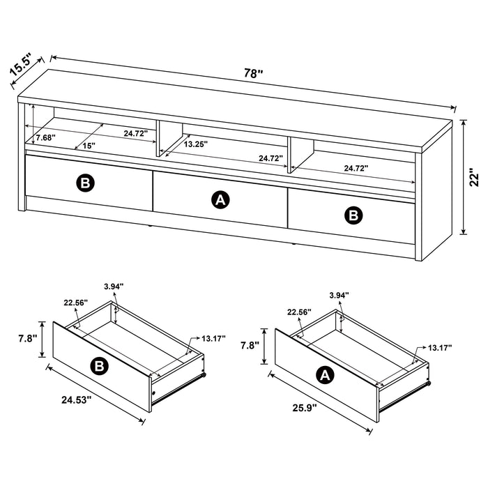 Rutland TV Stands - California Furniture (Coachella, CA)