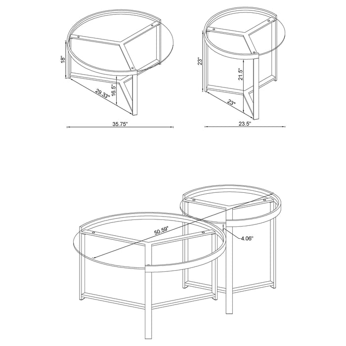 Delia Nesting Coffee Table - California Furniture (Coachella, CA)