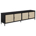 Amherst 4-door 78-inch Metal TV Stand Media Console Black - California Furniture (Coachella, CA)