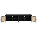 Amherst 4-door 78-inch Metal TV Stand Media Console Black - California Furniture (Coachella, CA)