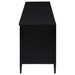Amherst 4-door 78-inch Metal TV Stand Media Console Black - California Furniture (Coachella, CA)