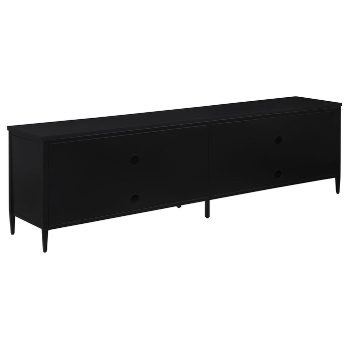 Amherst 4-door 78-inch Metal TV Stand Media Console Black - California Furniture (Coachella, CA)