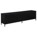 Amherst 4-door 78-inch Metal TV Stand Media Console Black - California Furniture (Coachella, CA)