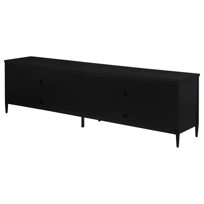Amherst 4-door 78-inch Metal TV Stand Media Console Black - California Furniture (Coachella, CA)